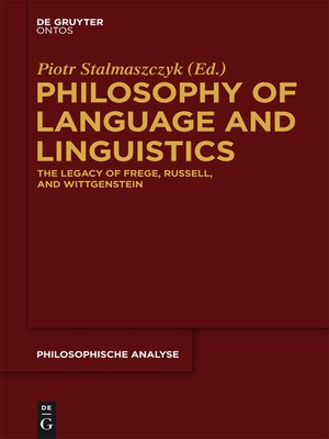 cover image of Philosophy of Language and Linguistics